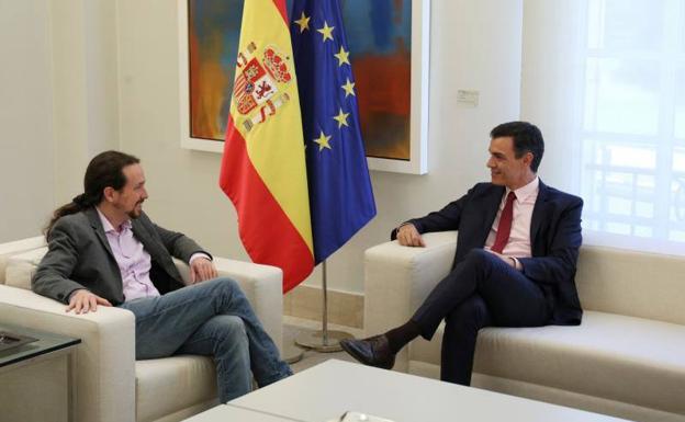 Pedro Sánchez y Pablo Iglesias.