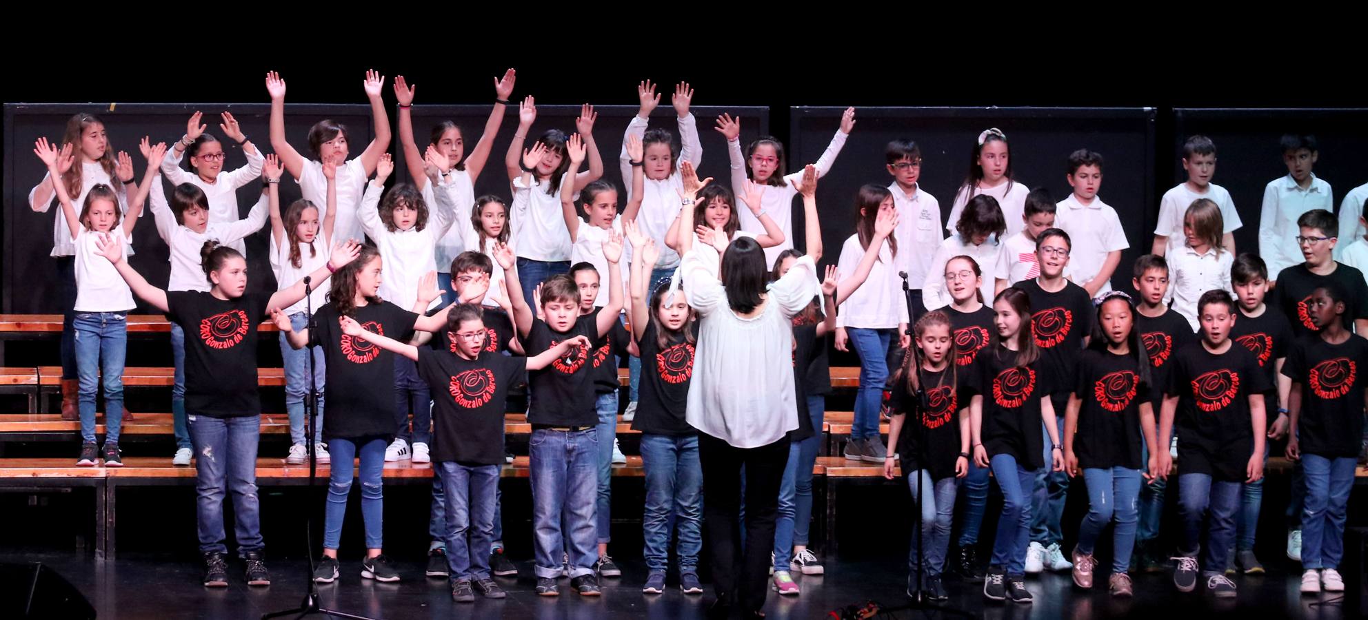 En el concierto participaron cuatro formaciones musicales y 200 niños.