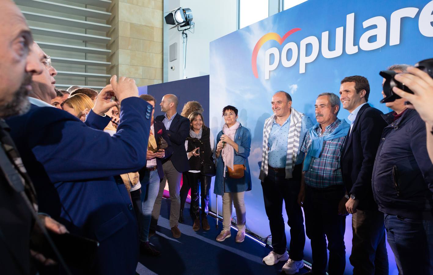 Fotos: Pablo Casado, en Logroño