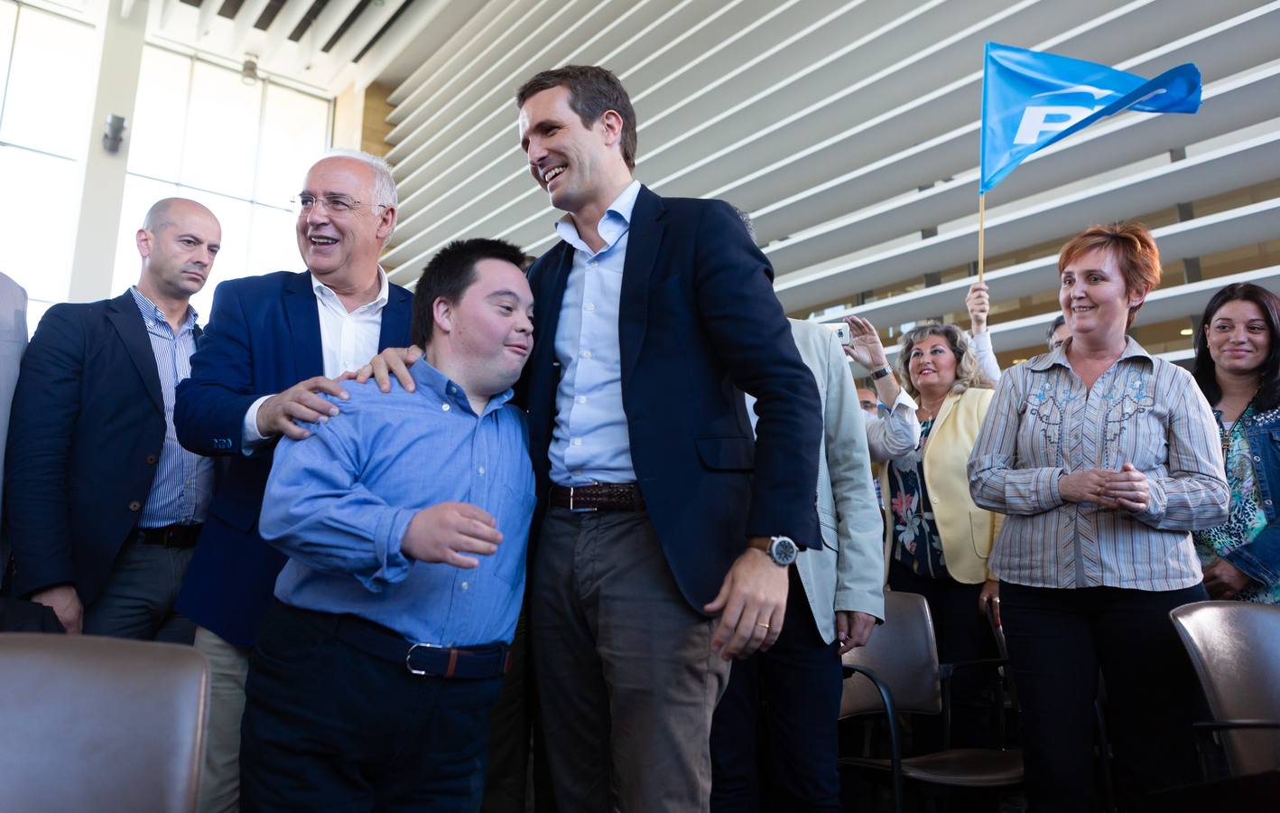 Fotos: Pablo Casado, en Logroño