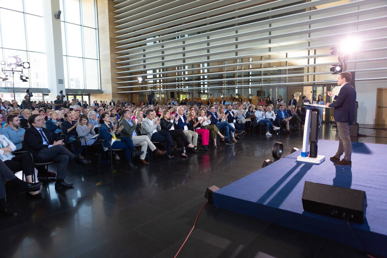 Fotos: Pablo Casado, en Logroño