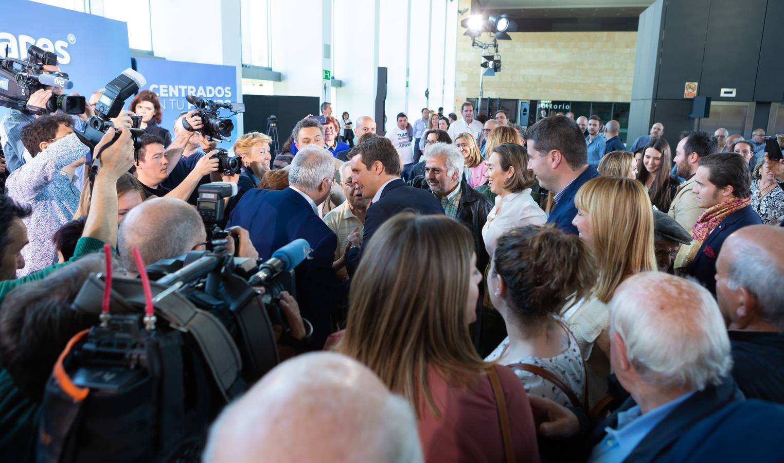 Fotos: Pablo Casado, en Logroño