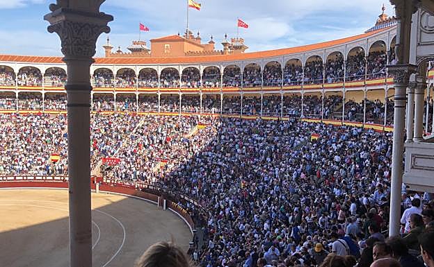Así está la plaza de Las Ventas. 