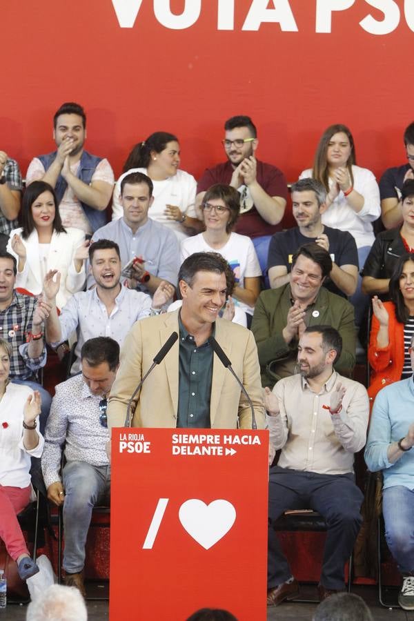 Fotos: Sánchez en su mitin en Logroño para pedir el voto para Andreu y Pablo Hermoso