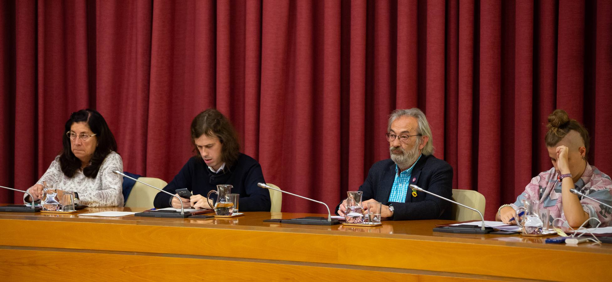 Fotos: Los corrillos, los gestos...del último pleno de esta legislatura en Logroño