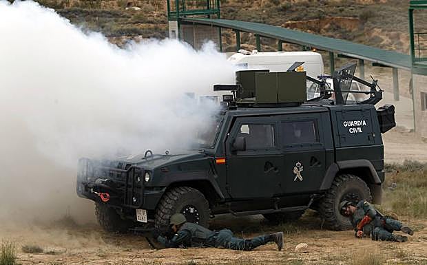 Demostraciones que se desarrollaron en los terrenos del Polígono de Experiencias para Fuerzas Especiales.
