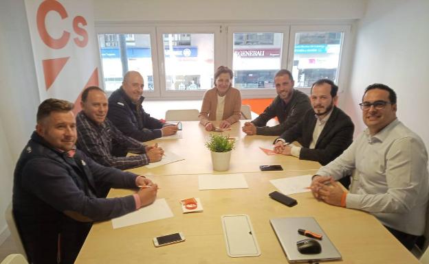 Encuentro mantenido este martes entre los candidatos de Ciudadanos y representantes ARAG-ASAJA 