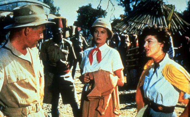 Imagen principal - Clark Gable, Ava Gardner y Grace Kelly, explosivo triángulo en 'Mogambo'.