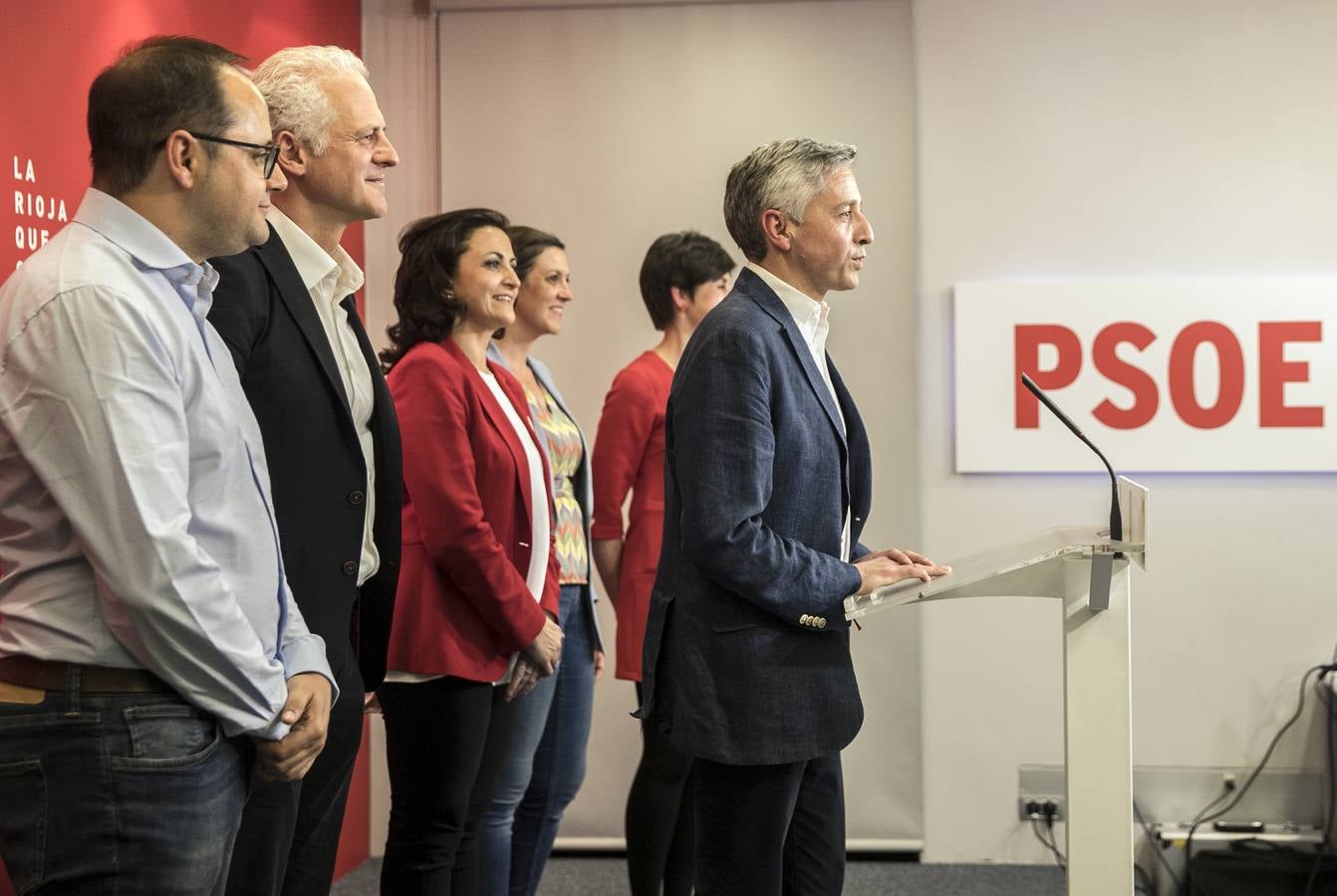 Fotos: El PSOE celebra su victoria en las elecciones autonómicas y municipales de La Rioja