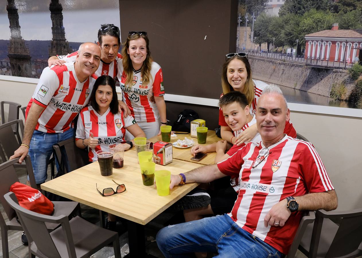 Fotos: El fútbol llena de color las calles logroñesas