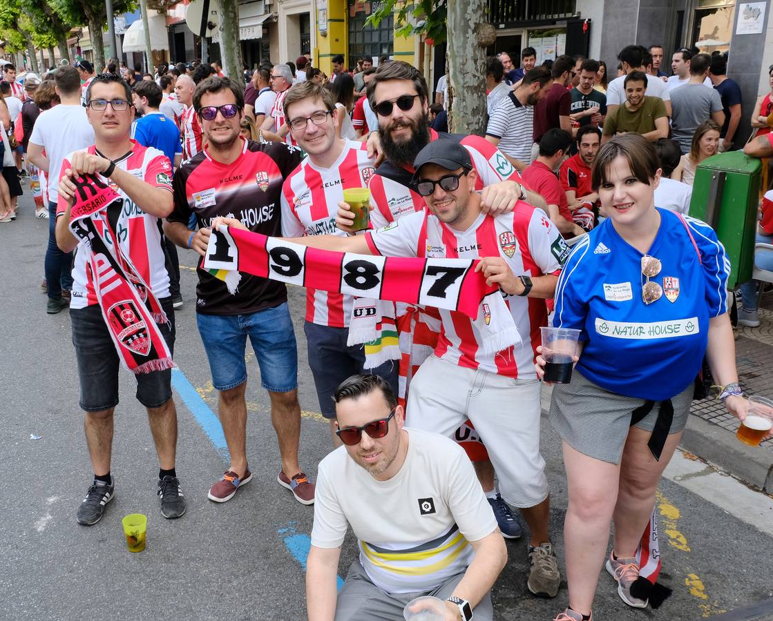 Fotos: El fútbol llena de color las calles logroñesas