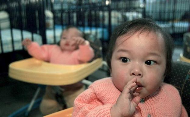 Imagen de un orfanato de China 