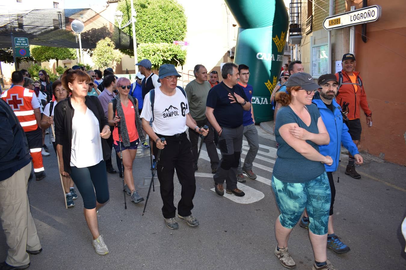 VII marcha Villa de Tudelilla, con 250 personas más unos 20 integrantes de ASPACE Rioja, entidad a la que se destinó parte de la recaudación.