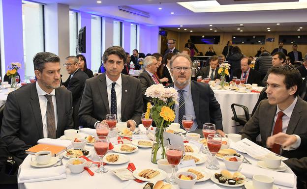 Óscar Huerta, Andrés Couve, Bernardo Larraín y Enrique Ojeda.