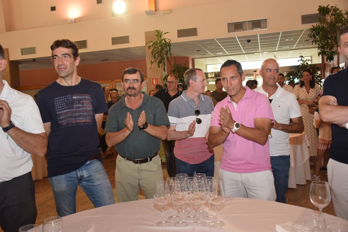 Los jugadores disfrutaron de dos vinos de Bodegas Monte Real.