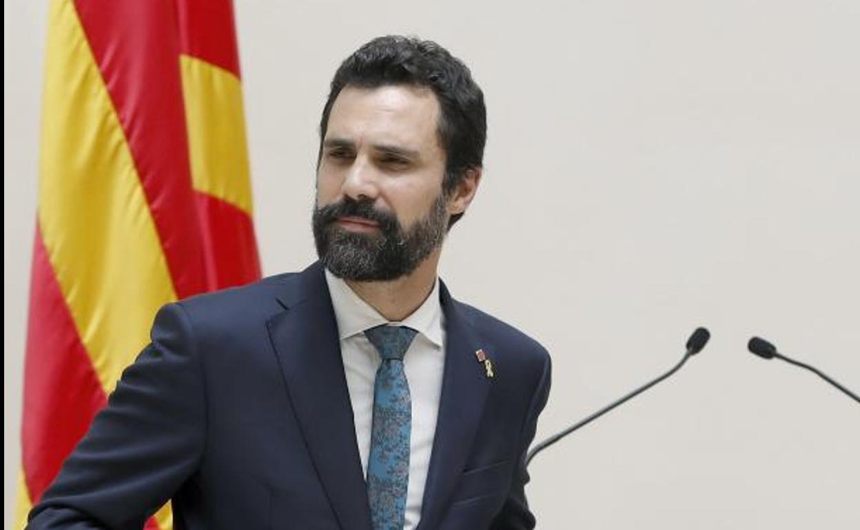 El presidente del Parlament de Cataluña, Roger Torrent. 