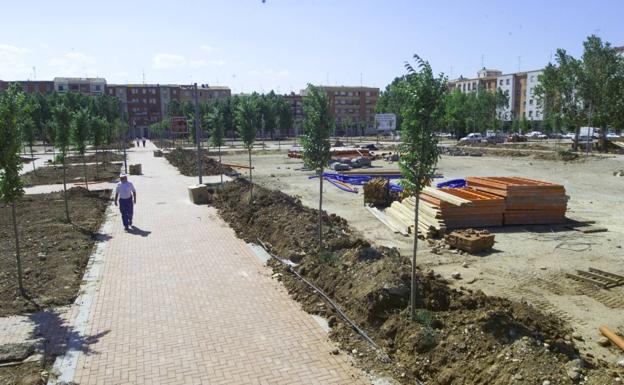 Viviendas de promoción pública municipal que están siendo construidas en la denominada zona de «Cuarteles».