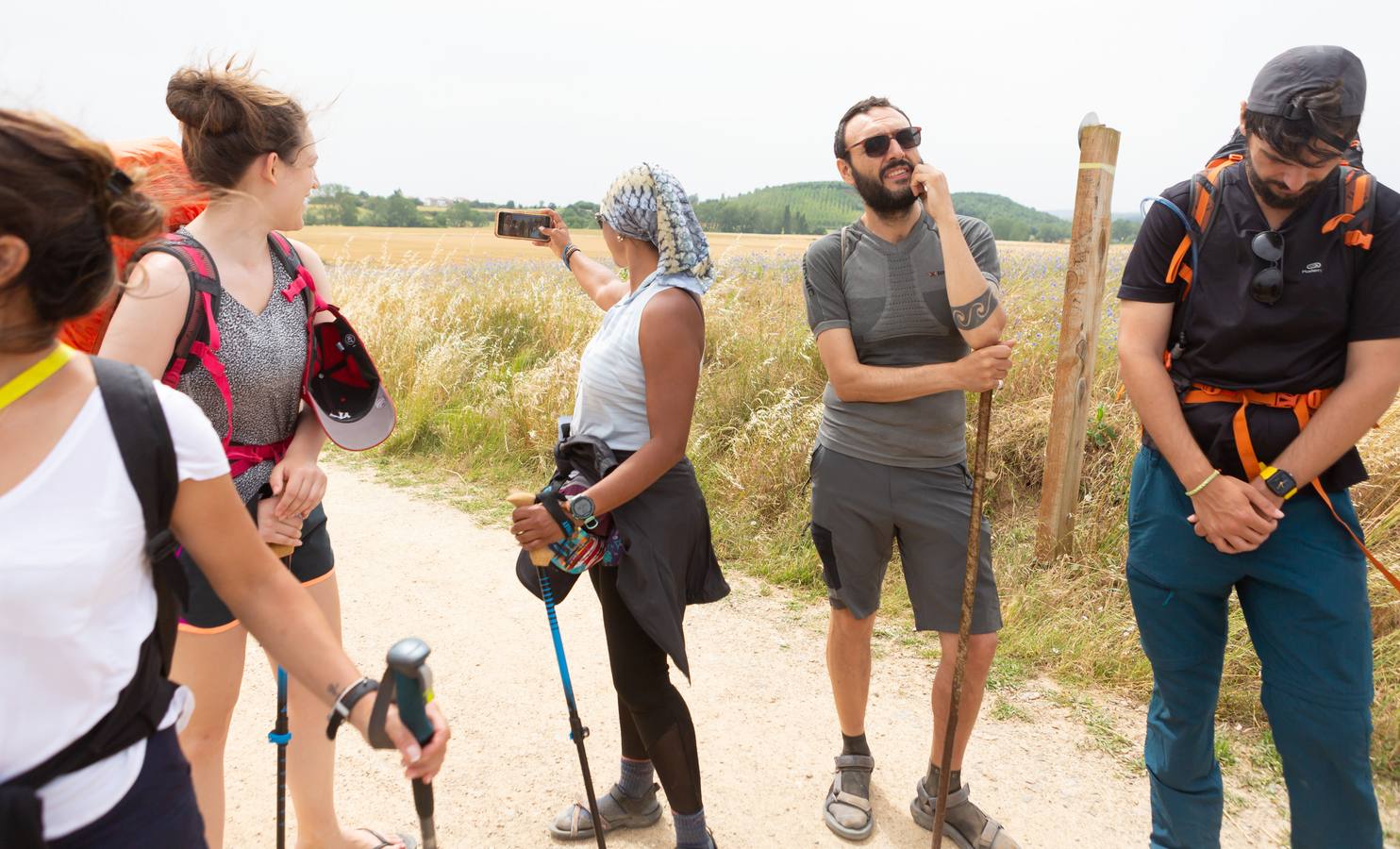 Fotos: Al sofocante calor del Camino