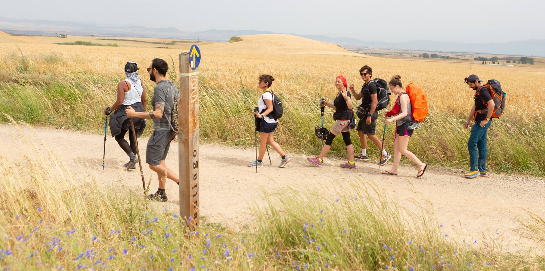 Fotos: Al sofocante calor del Camino