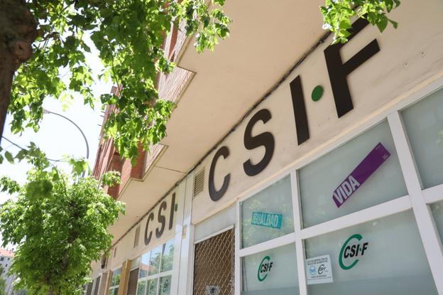 Sede del sindicato CSIF en la calle Pintor Rosales de Logroño.