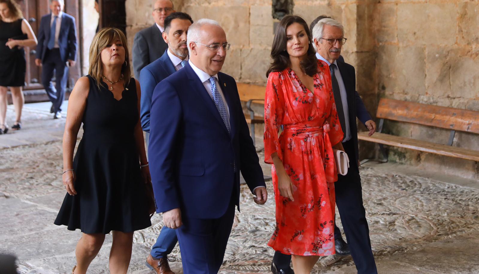 La reina clausura el seminario de Educación Patrimonial en Yuso