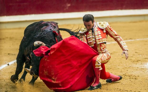 Enrique Ponce, en una corrida en Logroño