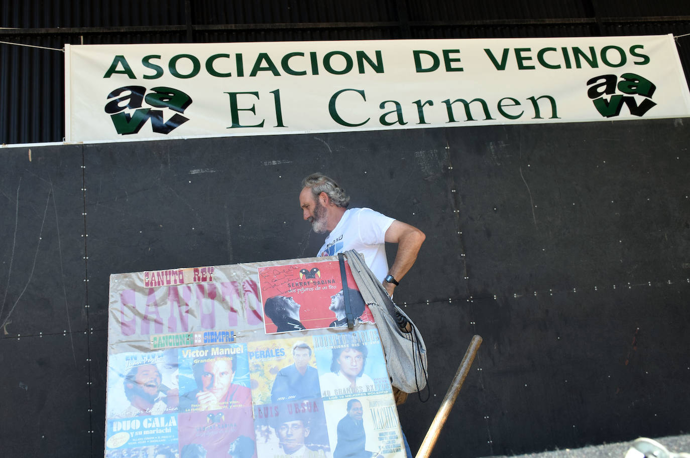 Un momento de las celebraciones en el logroñés barrio del Carmen