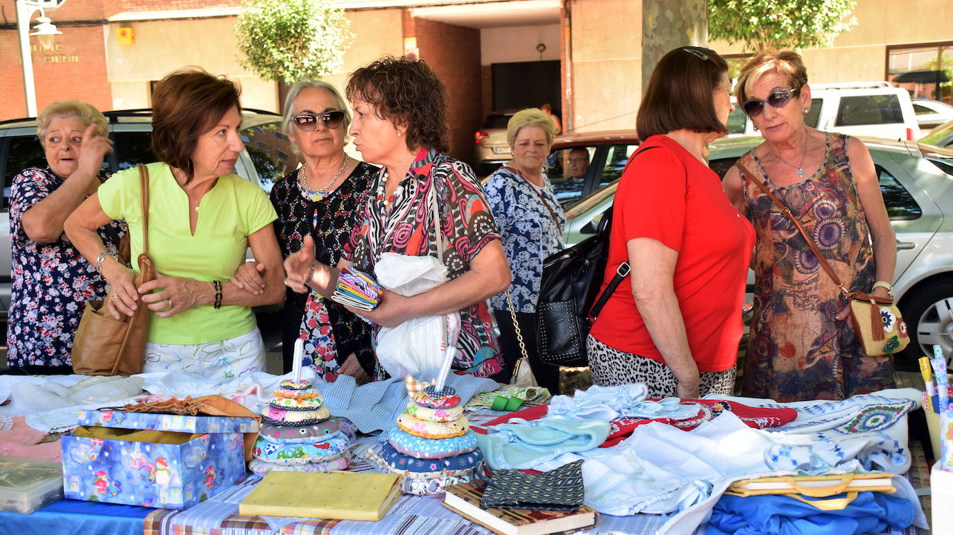 Un momento de las celebraciones en el logroñés barrio del Carmen