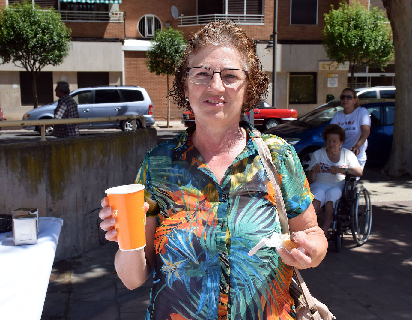 Un momento de las celebraciones en el logroñés barrio del Carmen