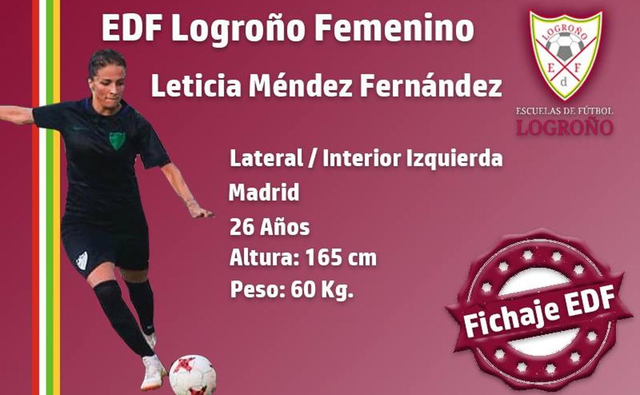 El EDF incorpora a Leticia Méndez
