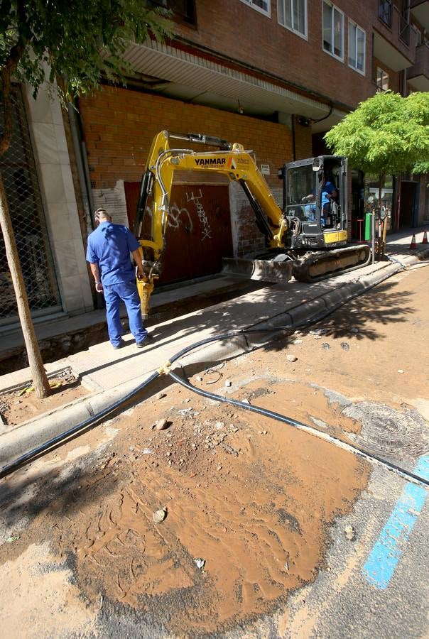 Fotos: Los trabajos en la calle Vitoria, en imágenes