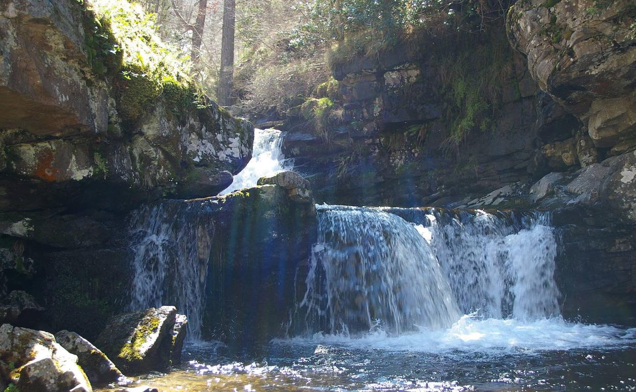 Cascada en las proximidades del lugar en el que se ha producido el rescate