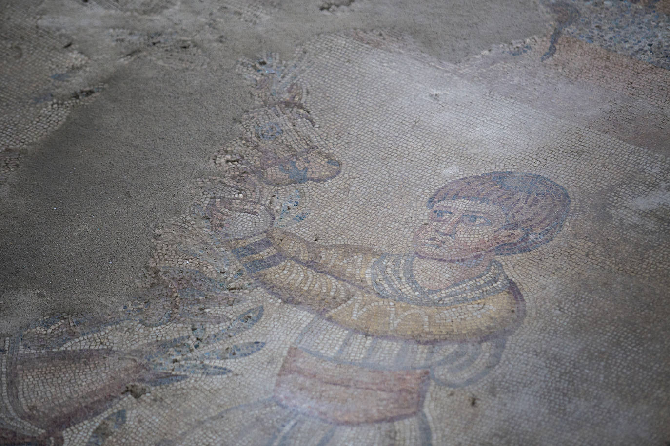 El mosaico, cuya restauración empezará en breve.