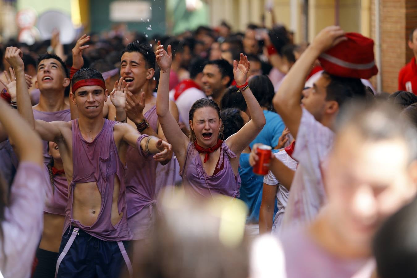 Disparo del cohete en Alfaro.