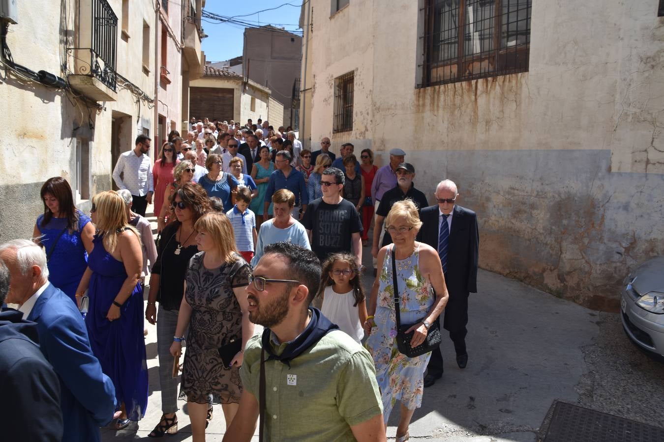 Fotos: Procesión en el día grande de las fiestas de San Roque en Tudelilla