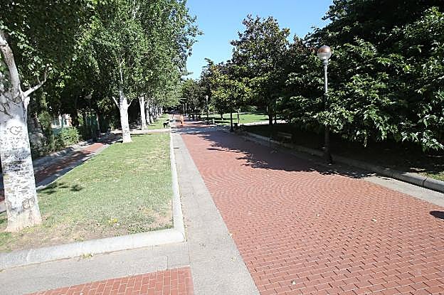 Una imagen del parque logroñés de las Chiribitas. 