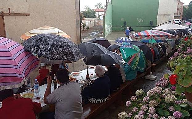 Comida popular en Manzanares del Rioja. 