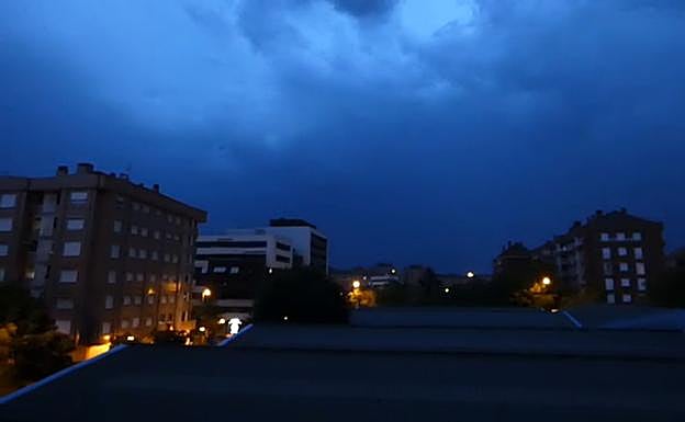 Tormenta eléctrica en Cascajos.