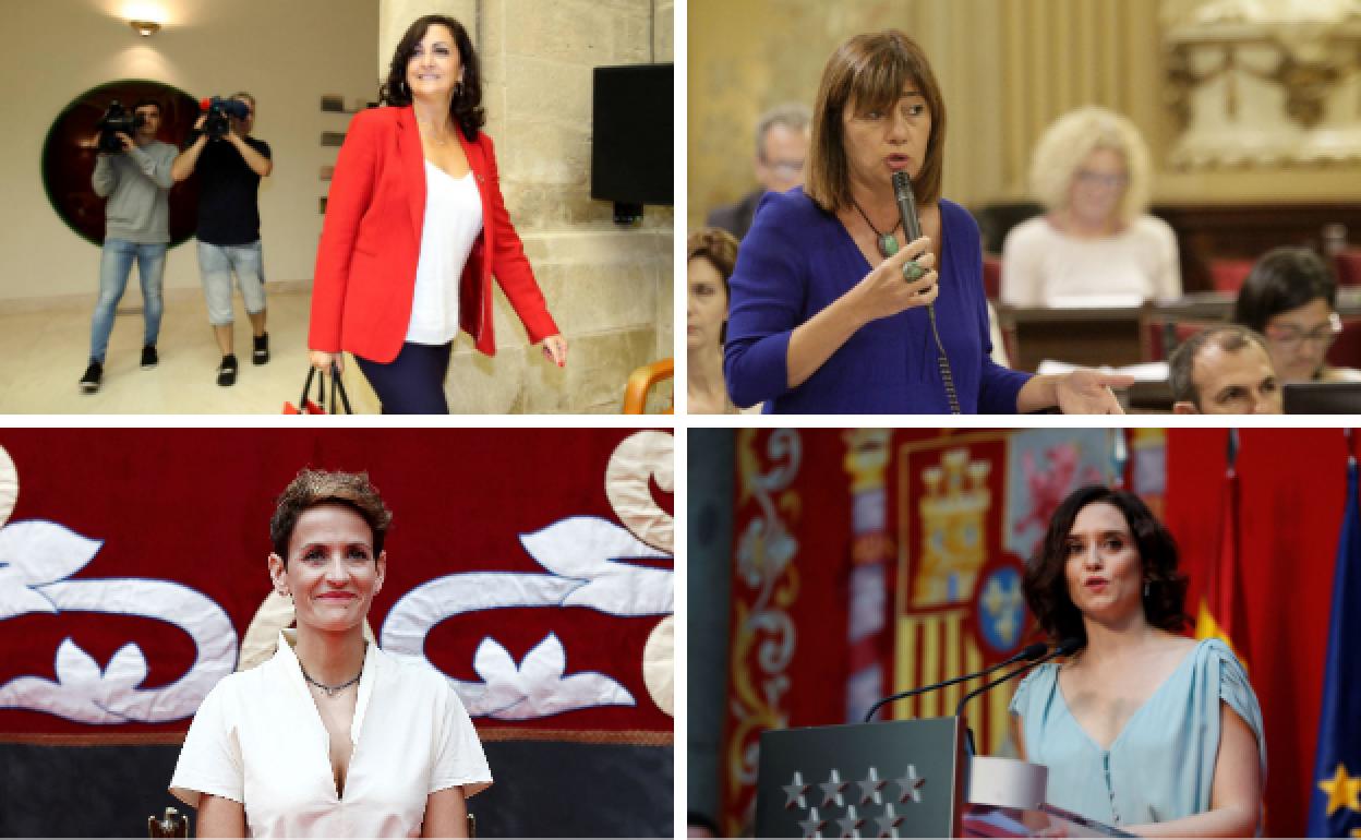 Las cuatro presidentas actuales de comunidades autonómas.