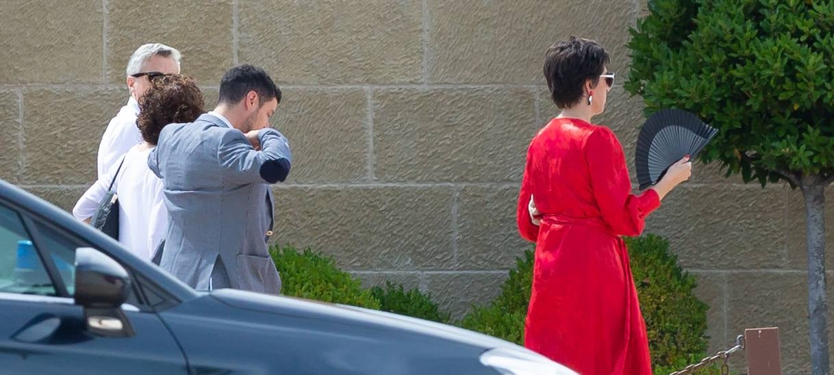 Andreu, en su llegada a la comida.