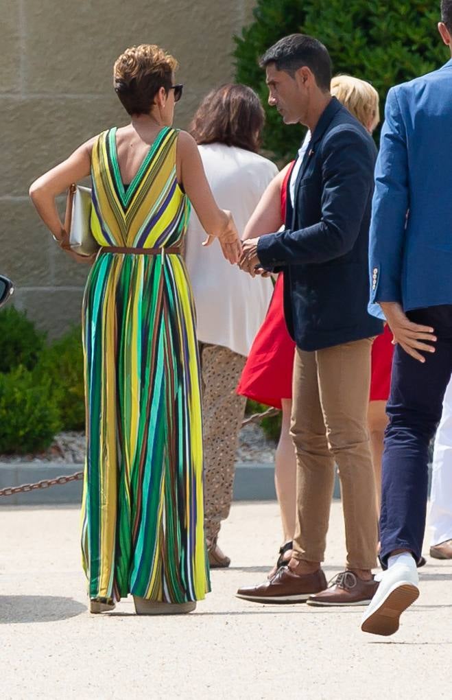 Andreu, en su llegada a la comida.