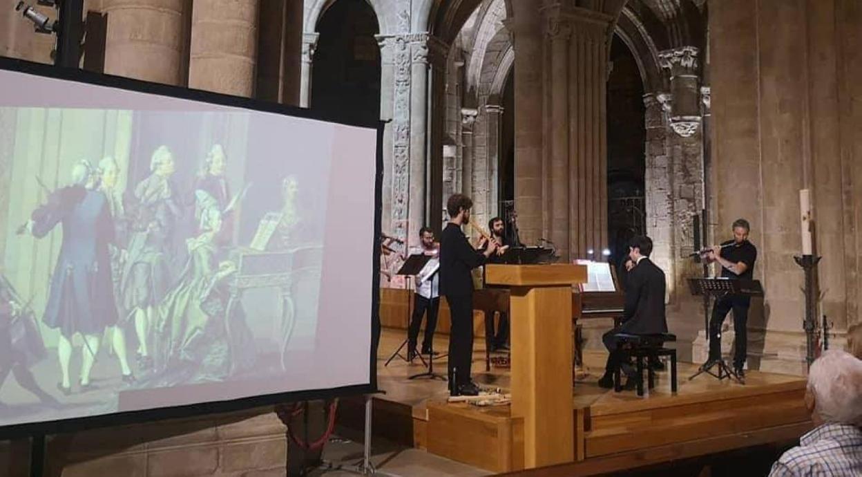 Una actuación de Rioja Filarmonía en la catedral calceatense. :: l.r.