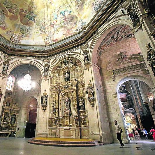 La capilla de los Ángeles, este martes, ya despejada.