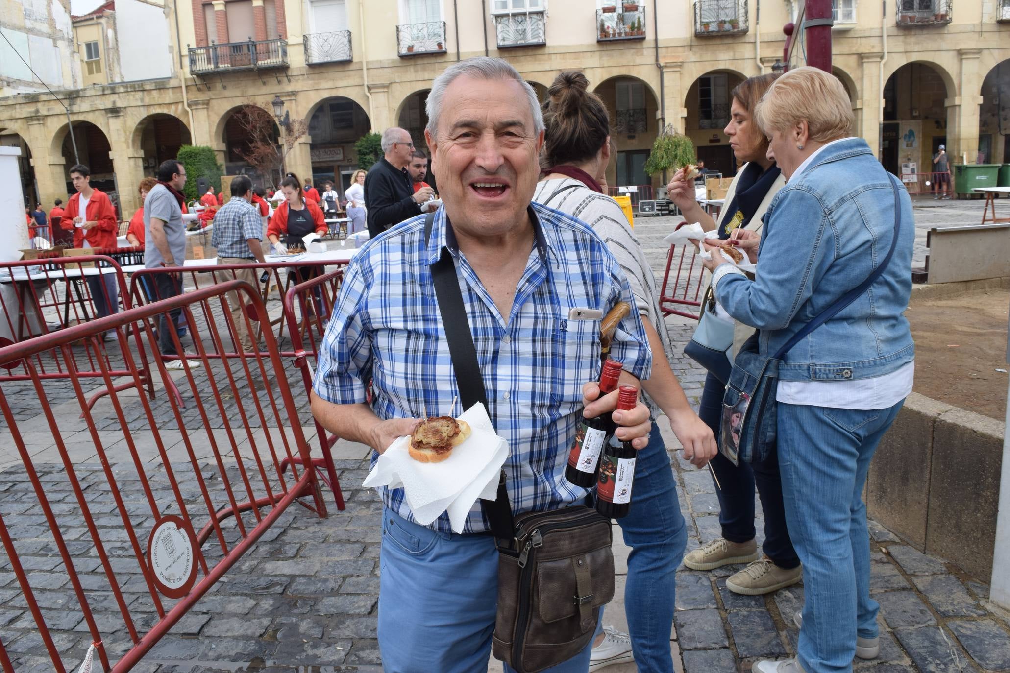 Degustación de setas y degustación de embuchados.