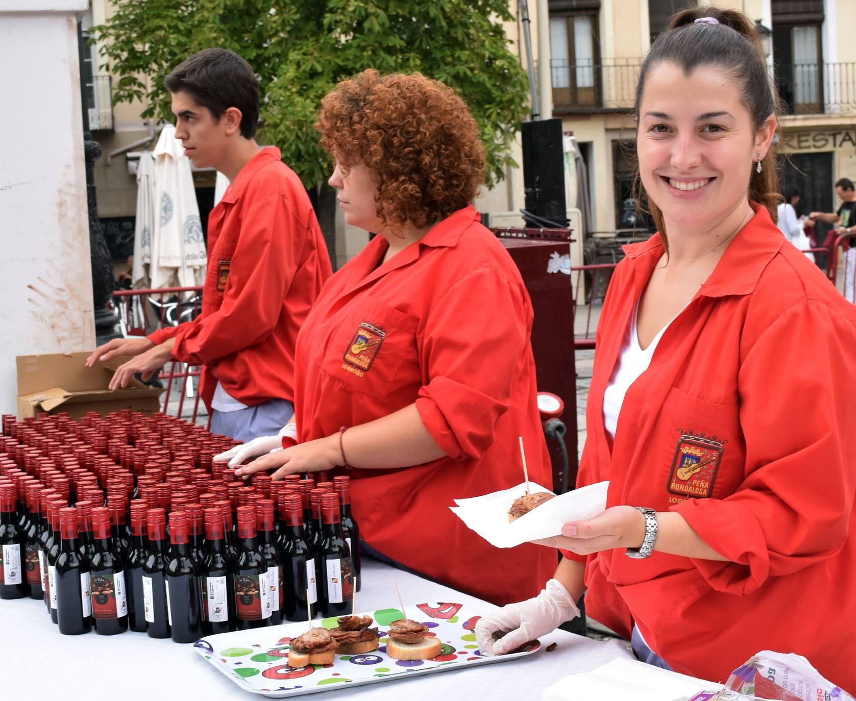 Degustación de setas y degustación de embuchados.