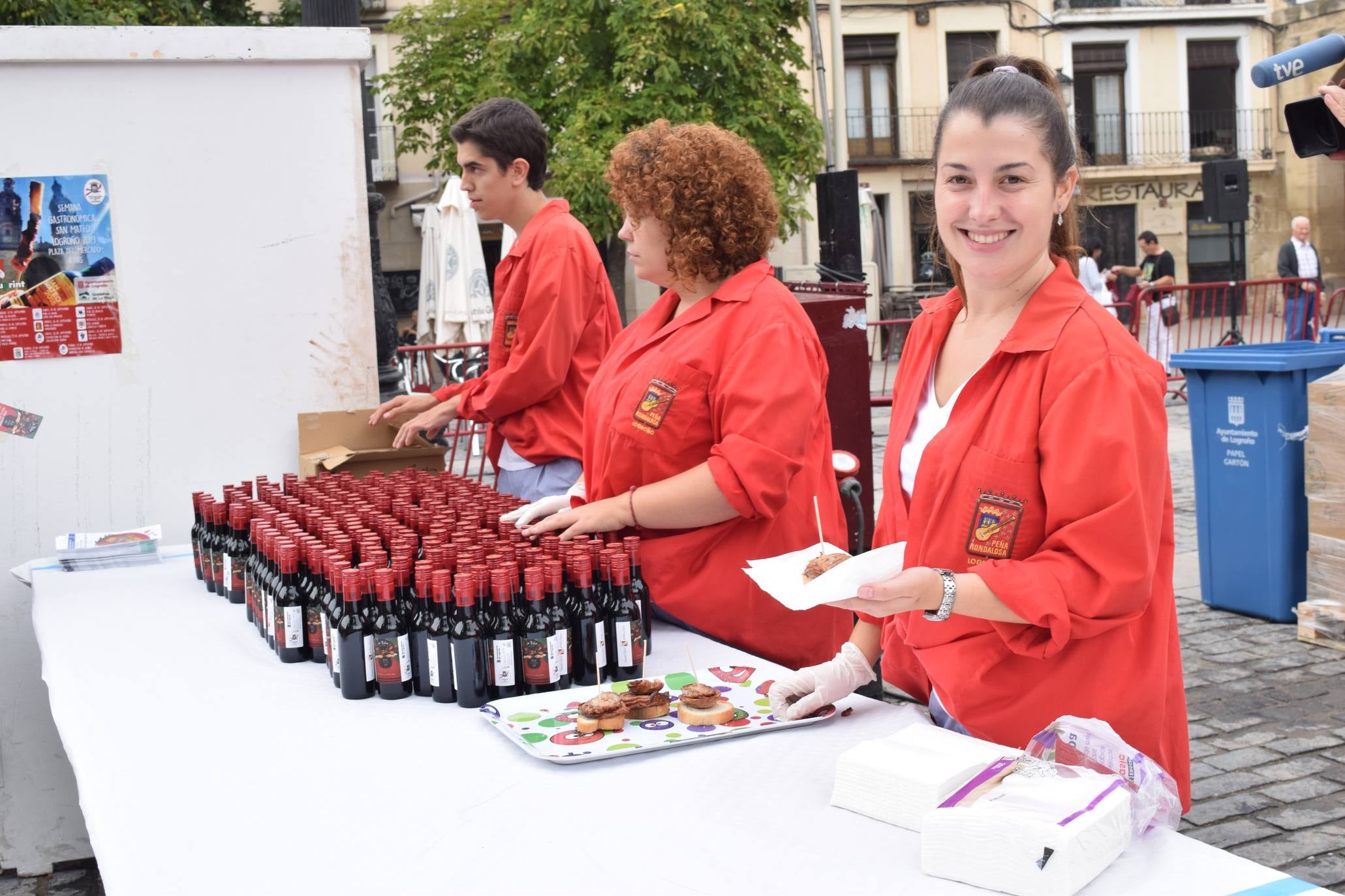 Degustación de setas y degustación de embuchados.