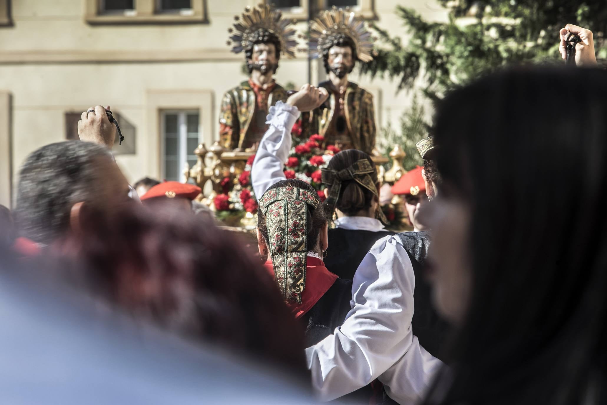 Arnedo disfruta con una nueva representación del robo de los santos en sus fiestas