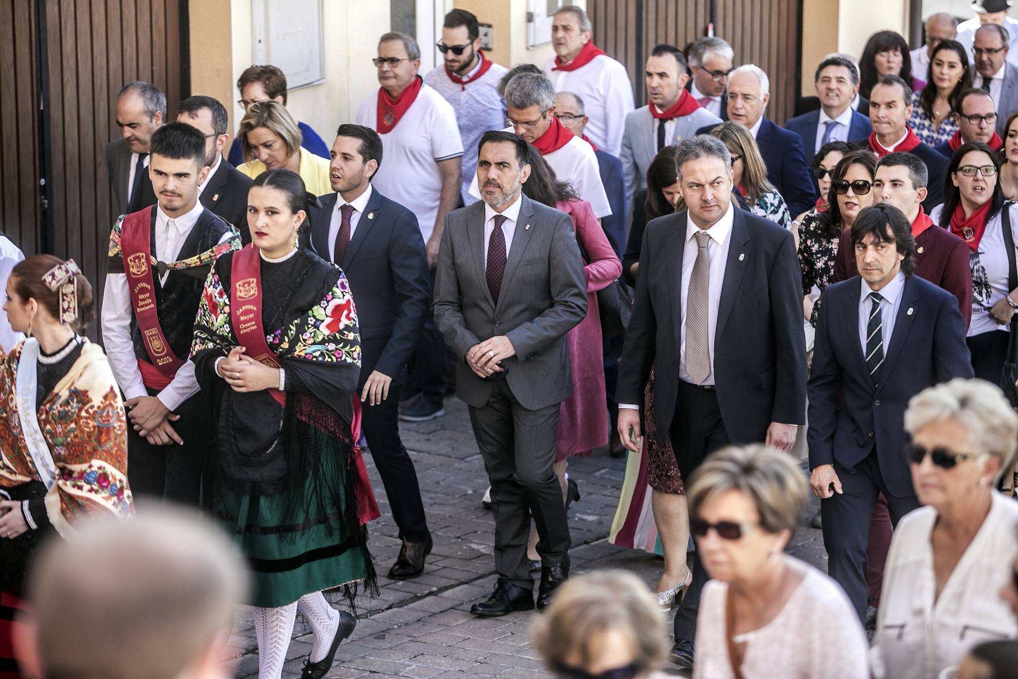 Arnedo disfruta con una nueva representación del robo de los santos en sus fiestas