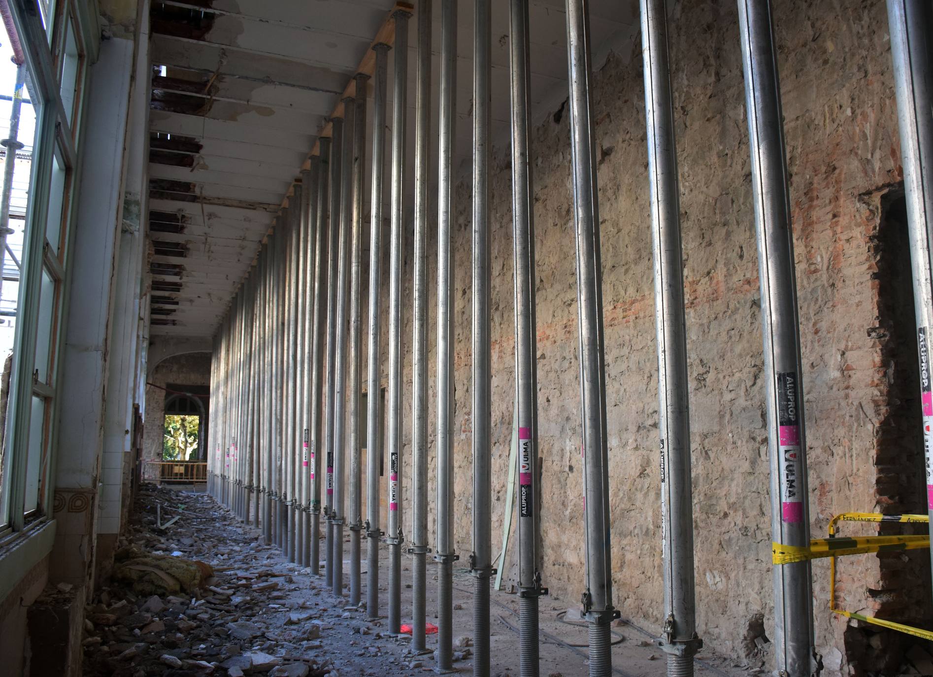 En las obras del Sagasta