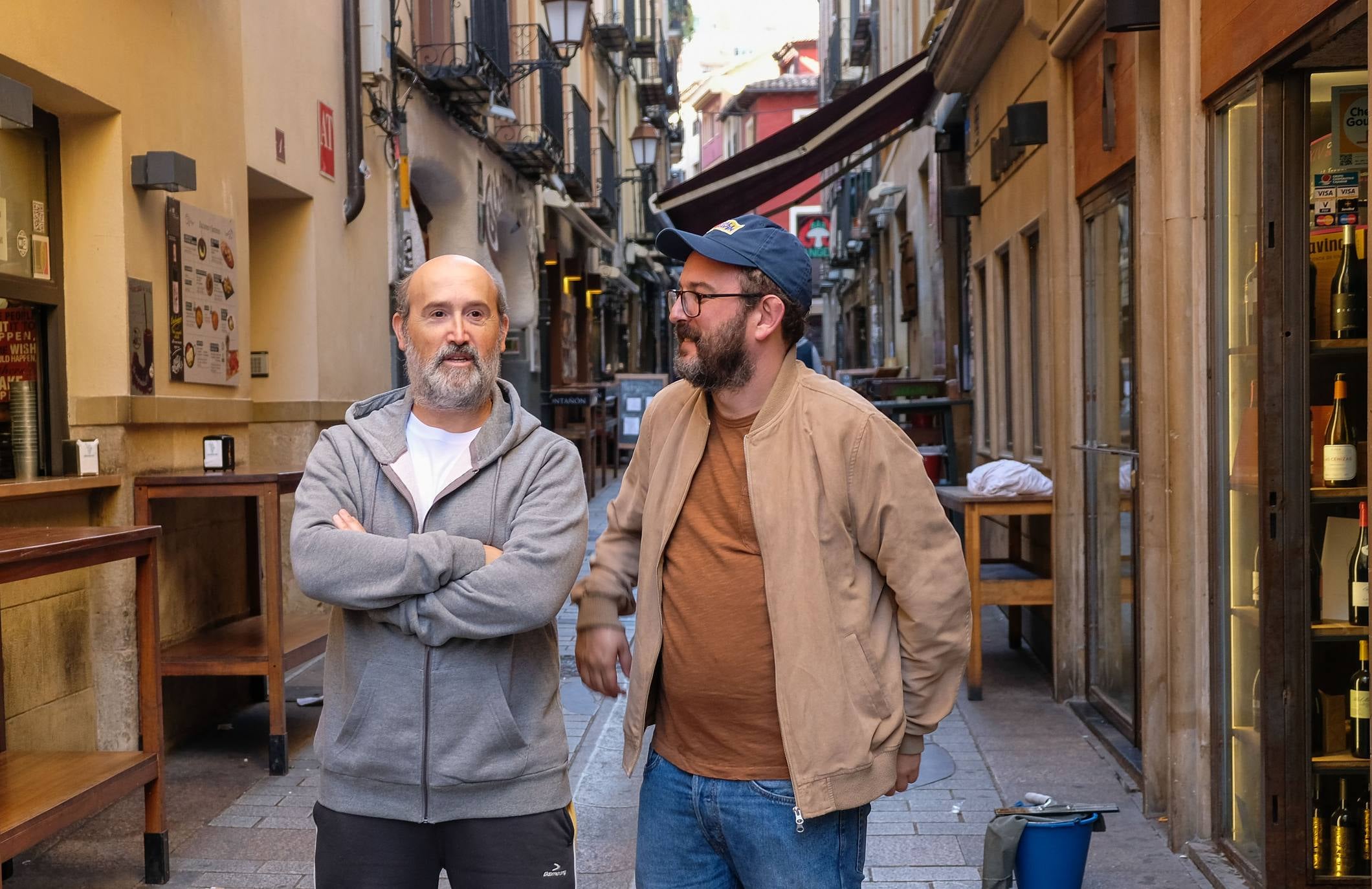 Javier Cámara rueda en Logroño su serie 'Vota Juan'